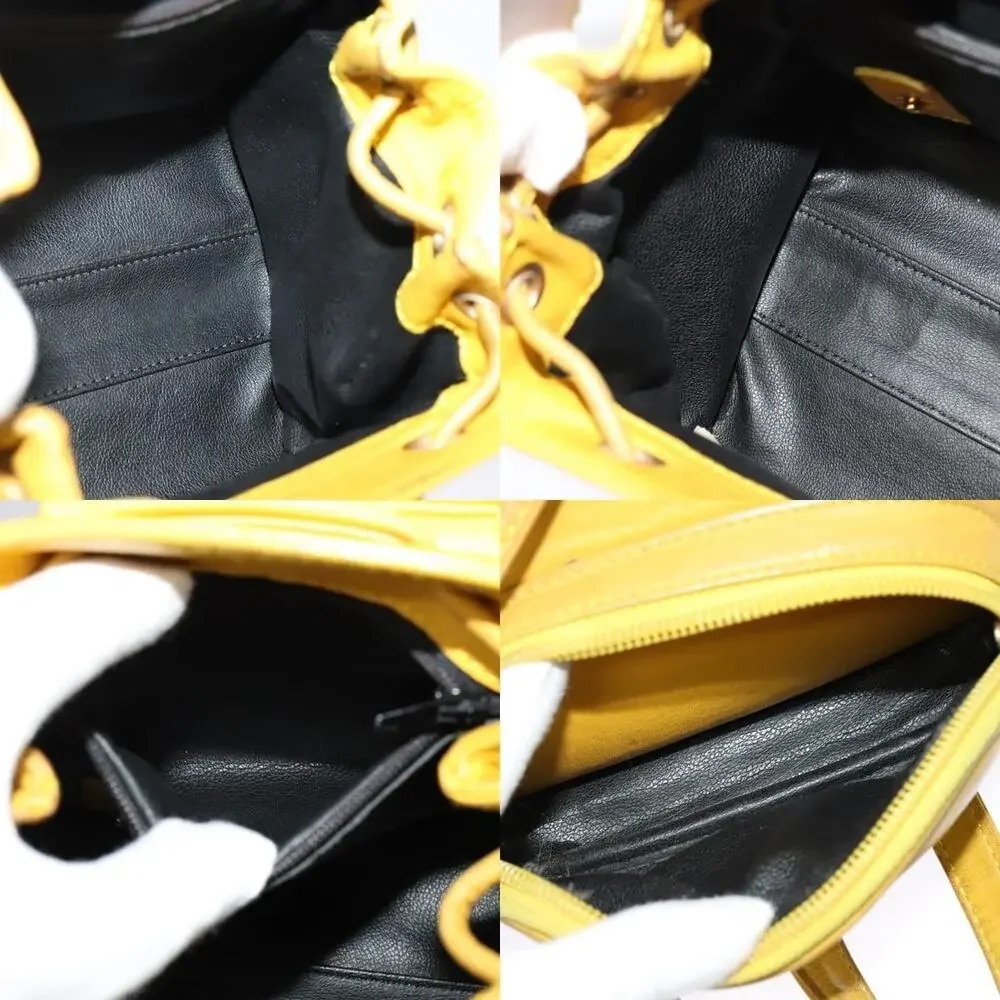Dior Leather Backpack Gold